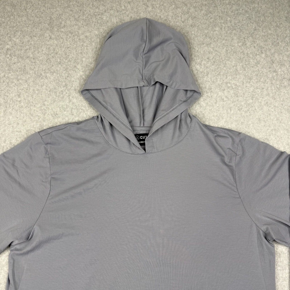 Cuts Clothing Hoodie Mens 2XL Blue Pyca Pro Elongated Lightweight Stretch Gym - Picture 2 of 9